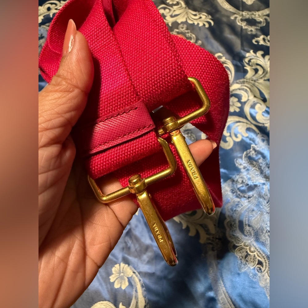 ❤️AUTH. PRADA Canapa PM Hand Bag Canvas 2way❤️ - Picture 9 of 12